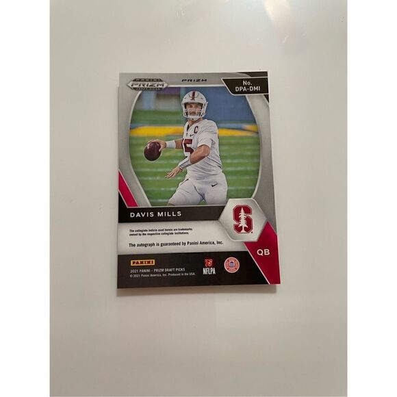2021 panini prizm draft picks Davis mills autograph refrac #dpa-dmi mint conditi - Picture 2 of 3